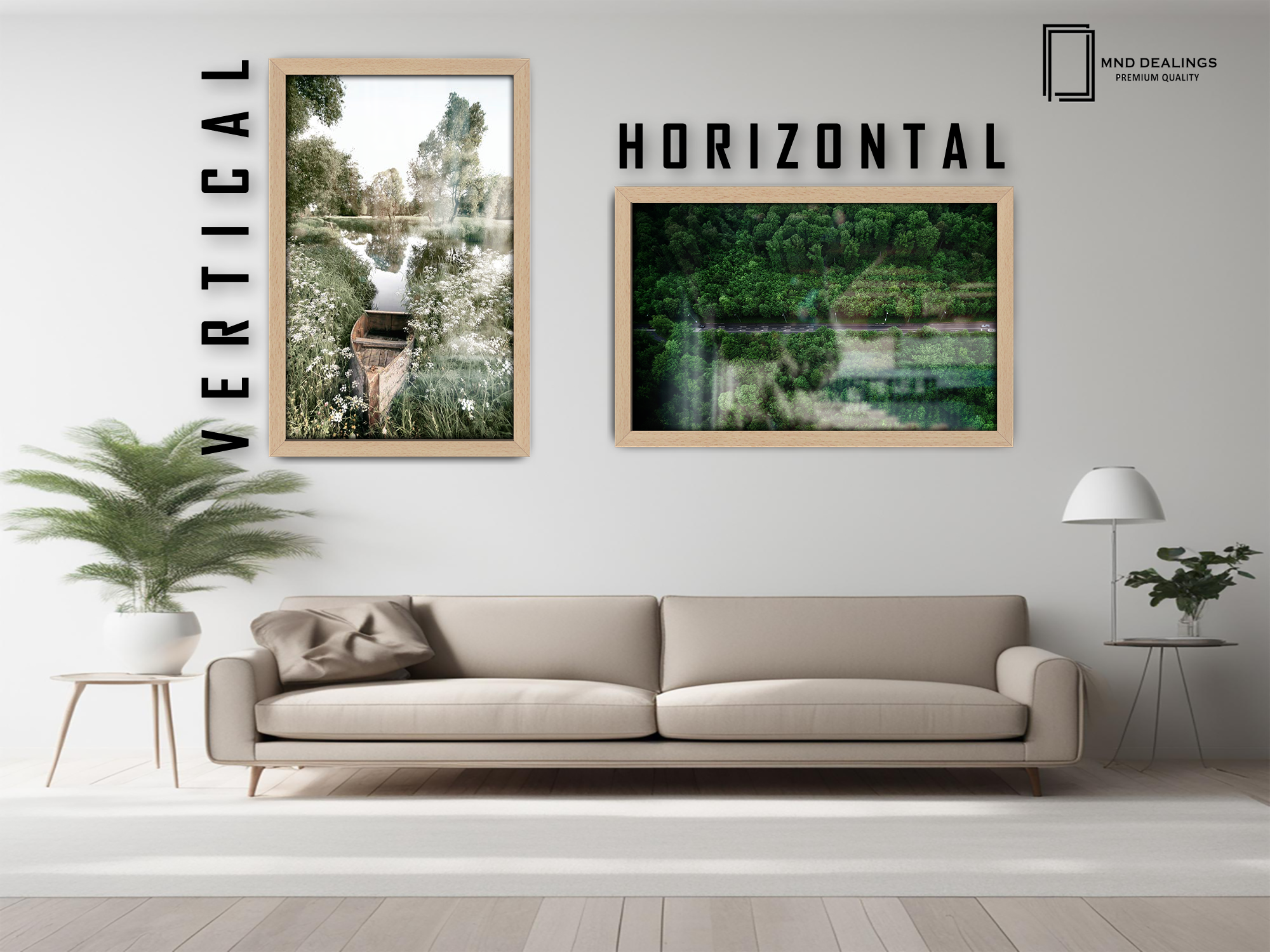 ( 51 x 76 CM ) / 30 x 20 Inch  |  Art Frames - MDF
 -  [ Beech ]