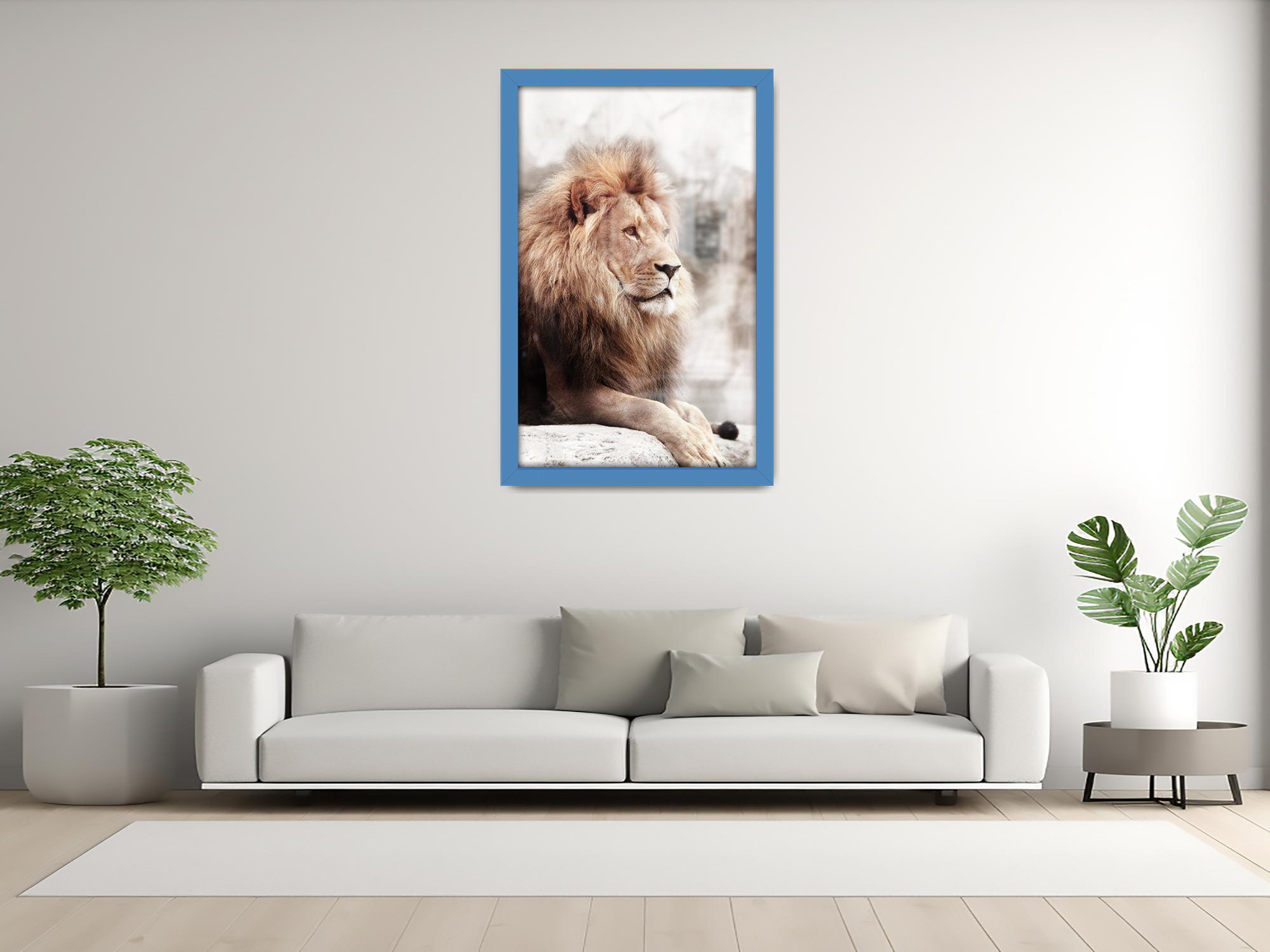 ( 51 x 76 CM ) / 30 x 20 Inch  |  Picture Frames - MDF
 -  [ Blue ]