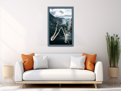 ( 51 x 76 CM ) / 30 x 20 Inch  |  Display Frame - MDF
 -  [ Dark Grey ]
