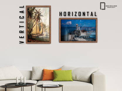 ( 51 x 76 CM ) / 30 x 20 Inch  |  Display Frame - MDF
 -  [ Dark Oak ]