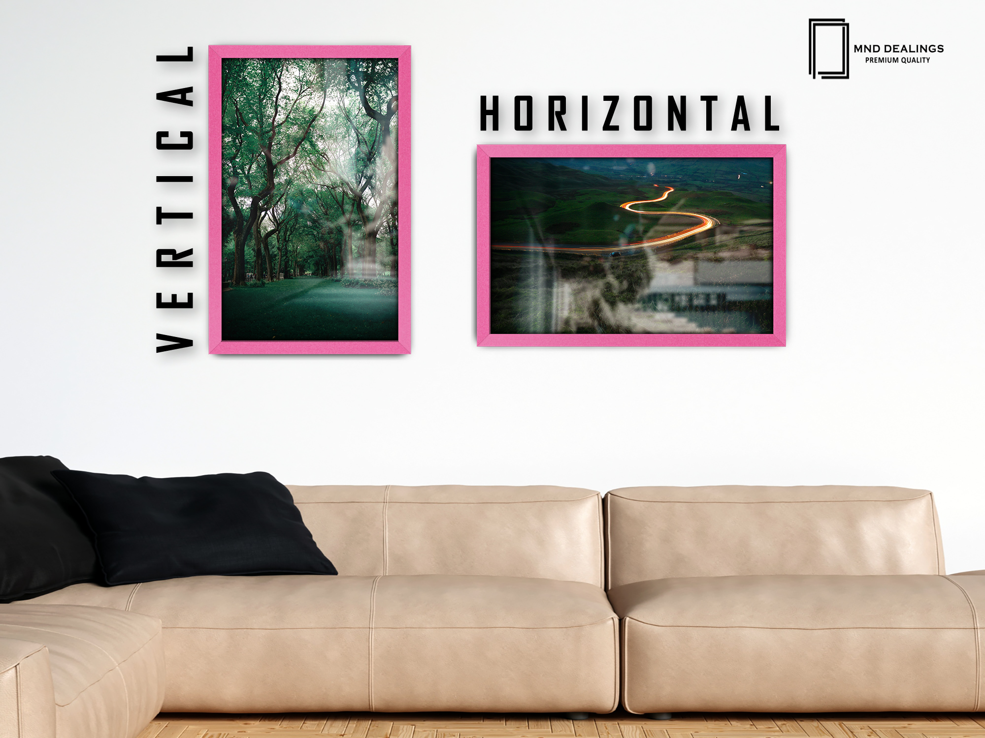 ( 51 x 76 CM ) / 30 x 20 Inch  |  Photo Frames - MDF
 -  [ Pink ]