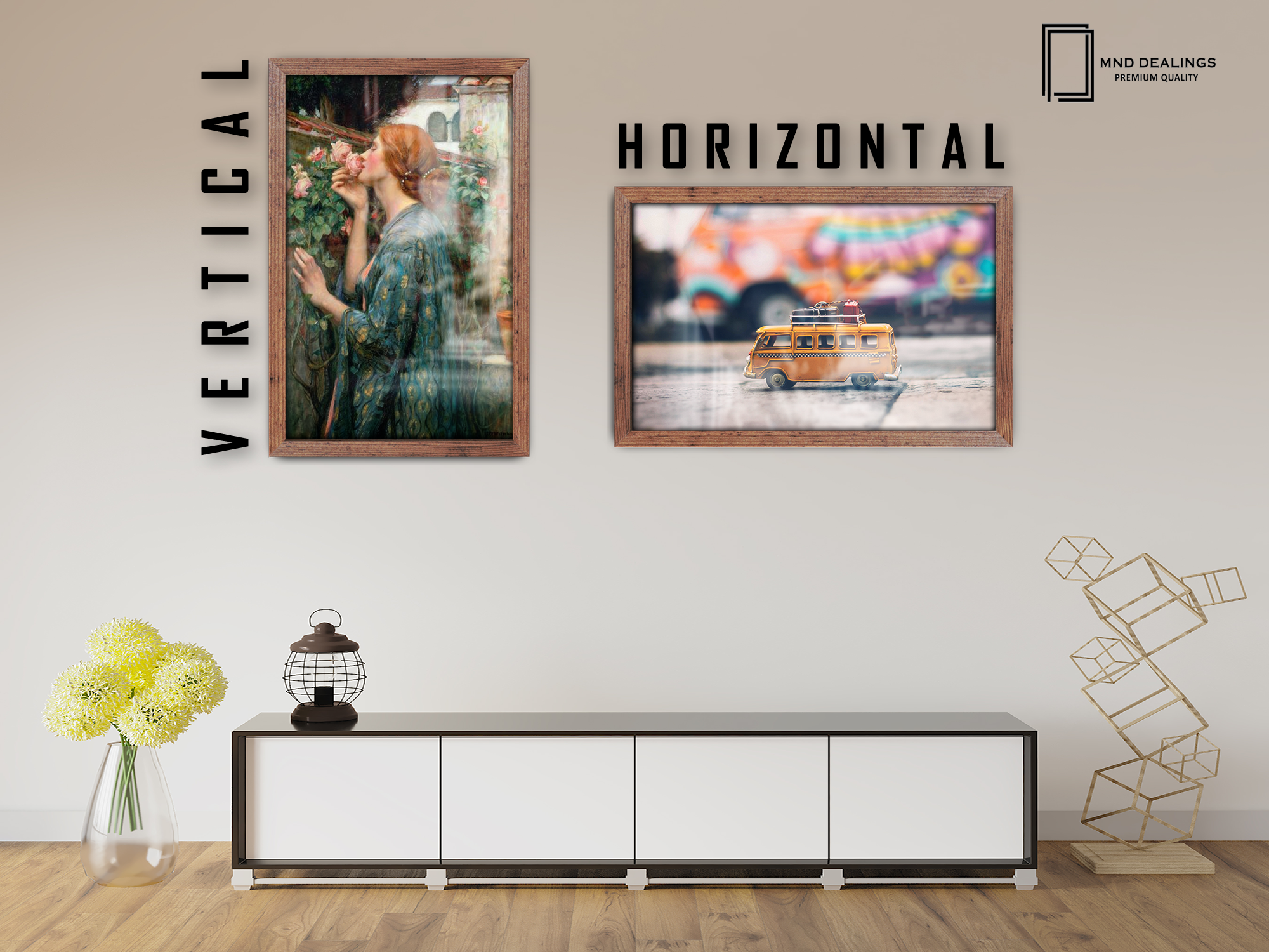 ( 51 x 76 CM ) / 30 x 20 Inch  |  Frames - MDF
 -  [ Rustic ]