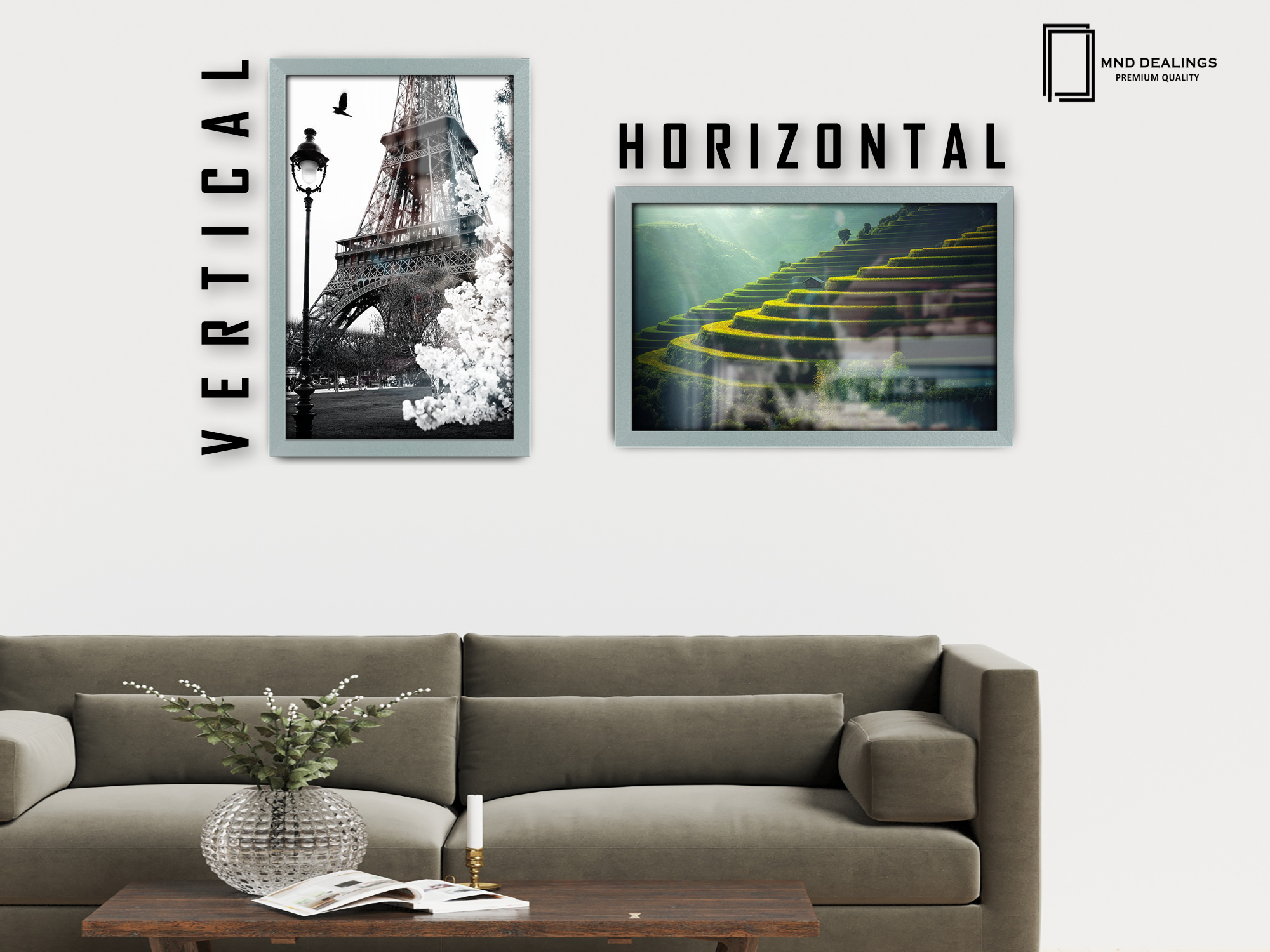 ( 51 x 76 CM ) / 30 x 20 Inch  |  Poster Frames - MDF
 -  [ Silver ]