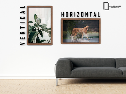 ( 51 x 76 CM ) / 30 x 20 Inch  |  Display Frame - MDF
 -  [ Walnut ]