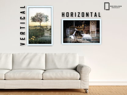 ( 51 x 76 CM ) / 30 x 20 Inch  |  Display Frame - MDF
 -  [ White ]