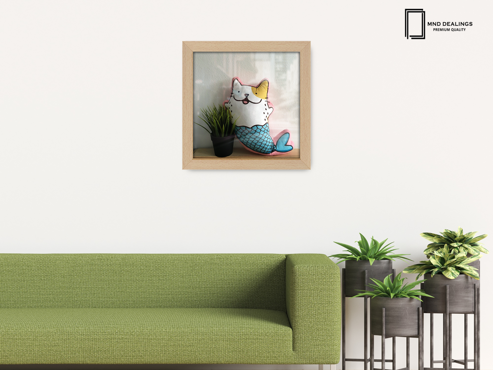 ( 55 x 55 CM ) / 22 x 22 Inch  |  Frames - MDF
 -  [ Beech ]