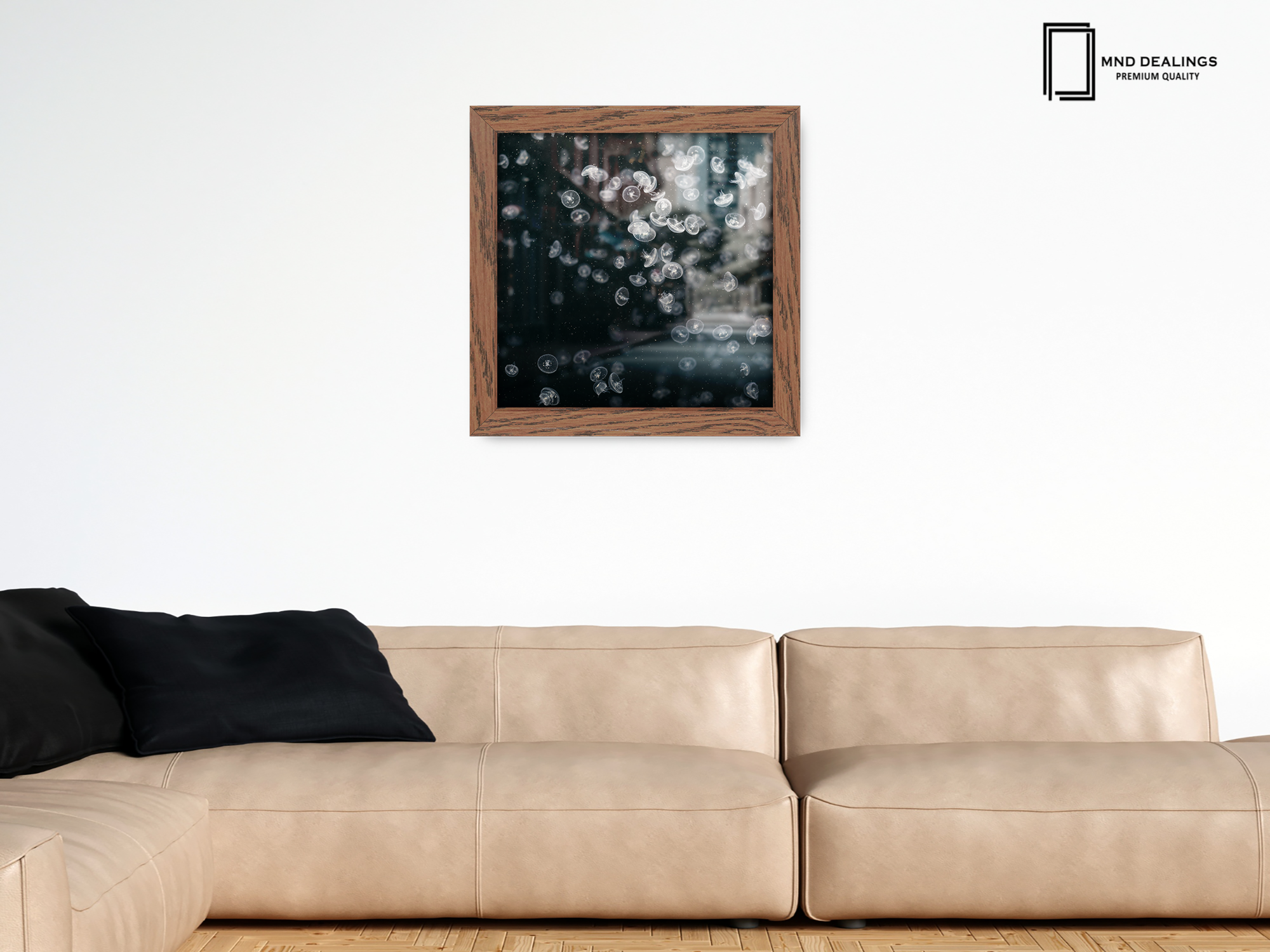 ( 55 x 55 CM ) / 22 x 22 Inch  |  Picture Frames - MDF
 -  [ Dark Oak ]