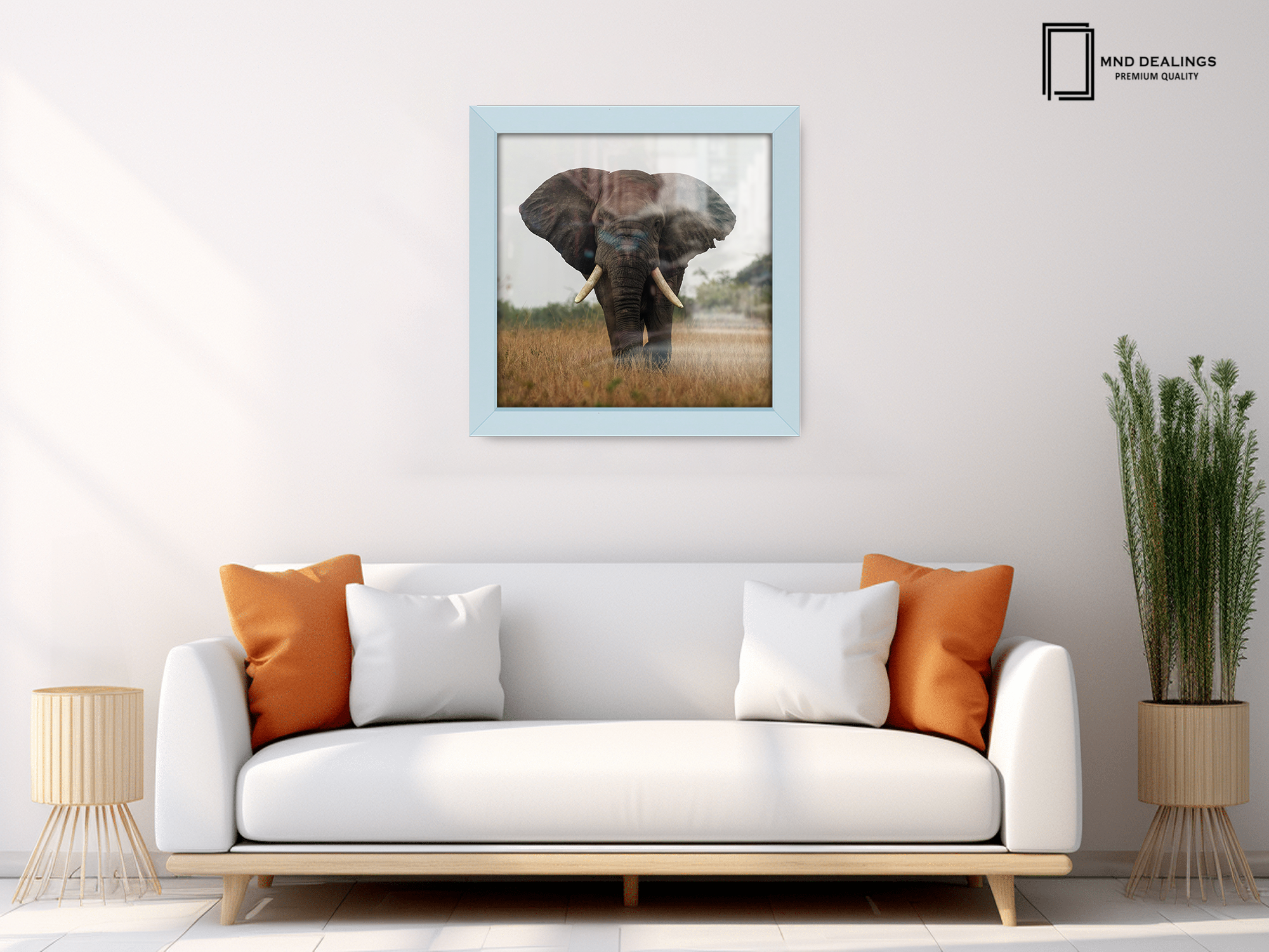 ( 55 x 55 CM ) / 22 x 22 Inch  |  Picture Frames - MDF
 -  [ Light Grey ]