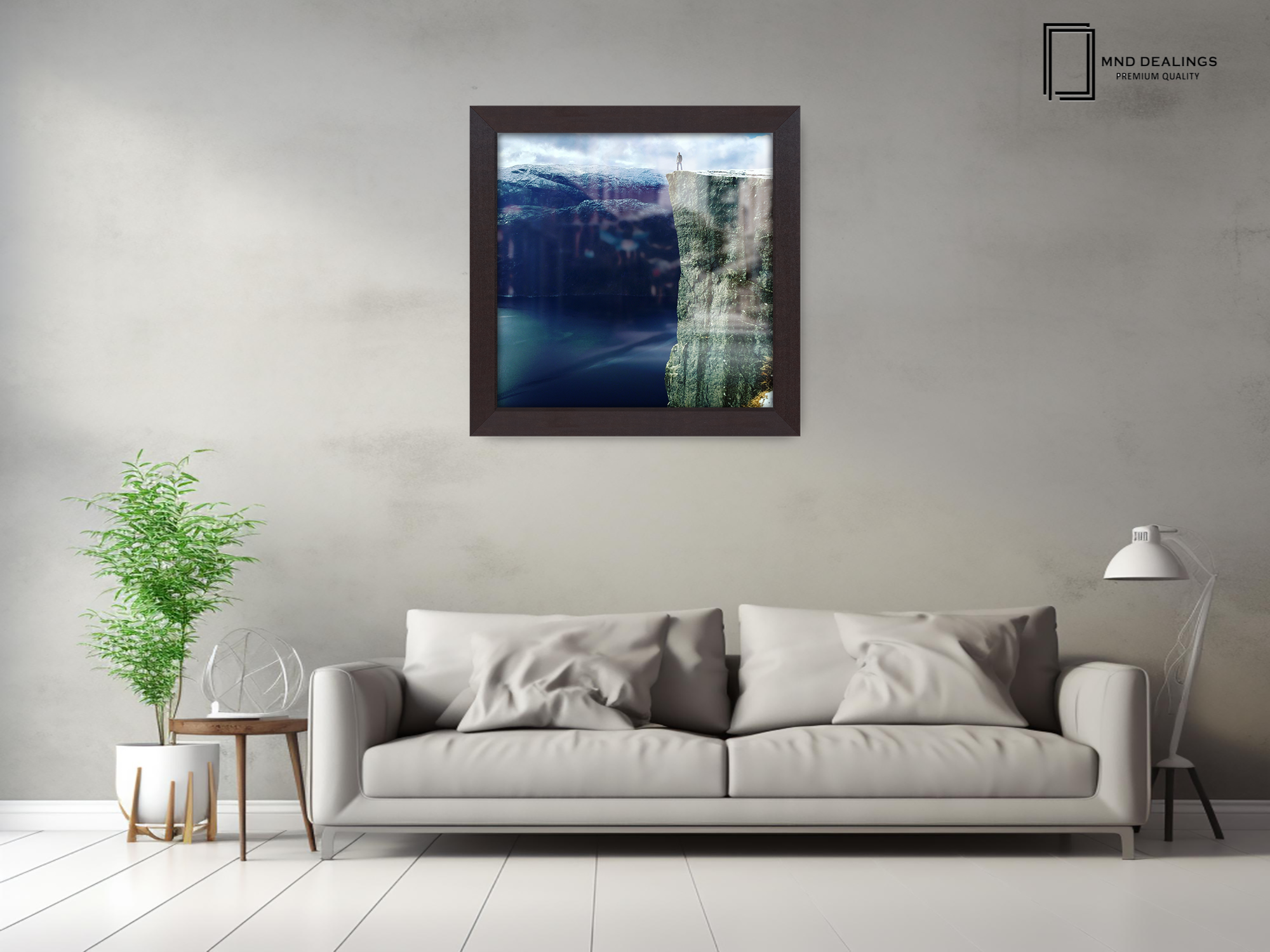 ( 55 x 55 CM ) / 22 x 22 Inch  |  Poster Frames - MDF
 -  [ Mahogany ]