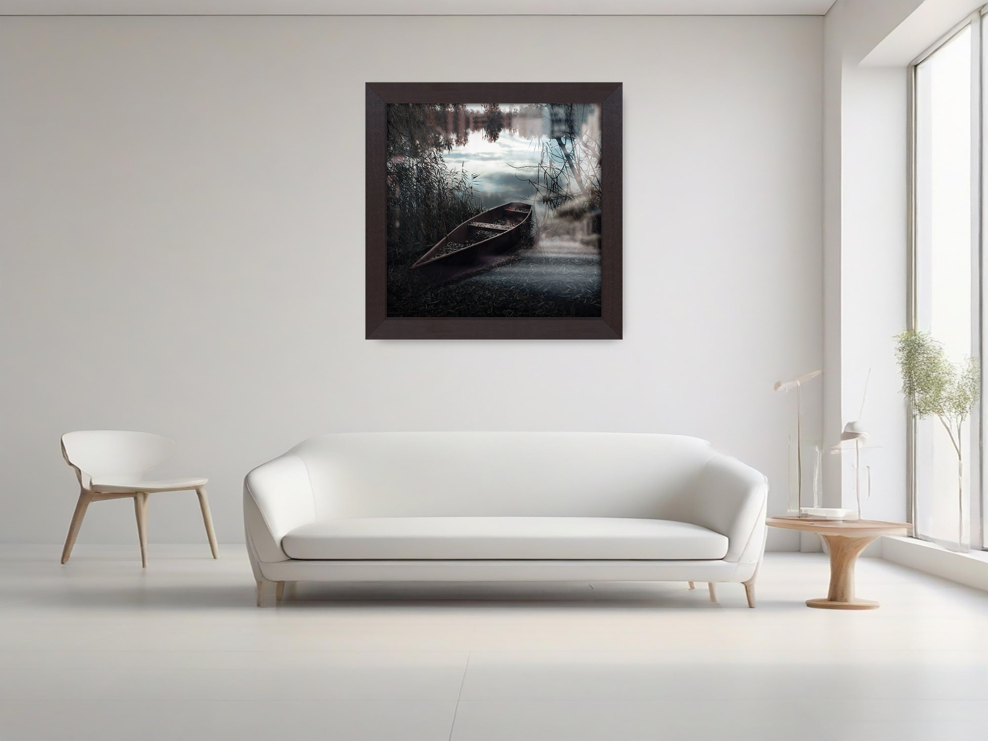 ( 55 x 55 CM ) / 22 x 22 Inch  |  Poster Frames - MDF
 -  [ Mahogany ]