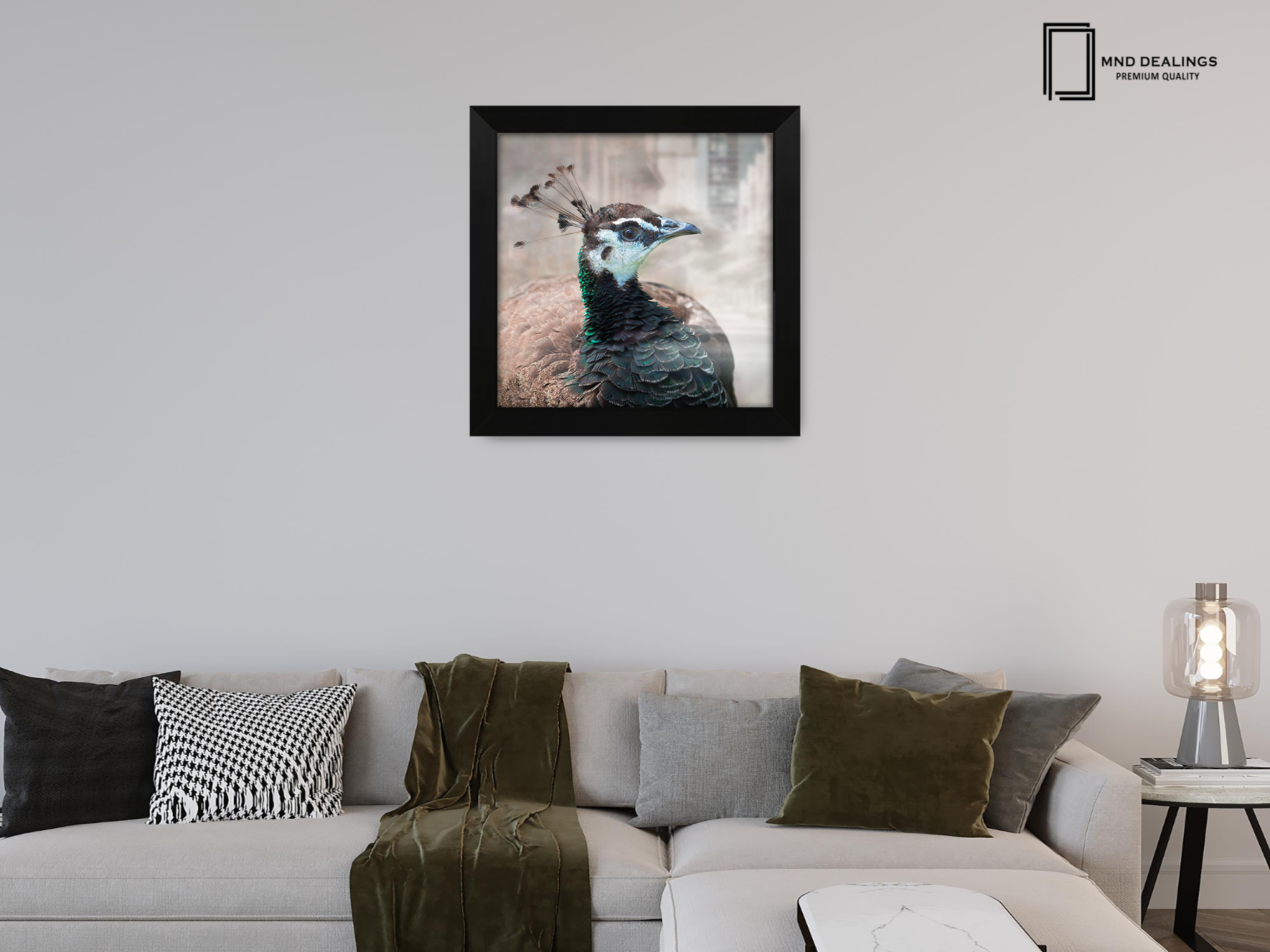 ( 55 x 55 CM ) / 22 x 22 Inch  |  Display Frame - MDF
 -  [ Matt Black ]