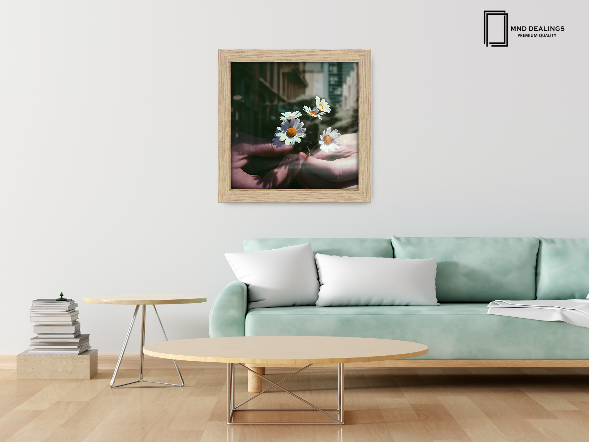 ( 55 x 55 CM ) / 22 x 22 Inch  |  Art Frames - MDF
 -  [ Oak ]