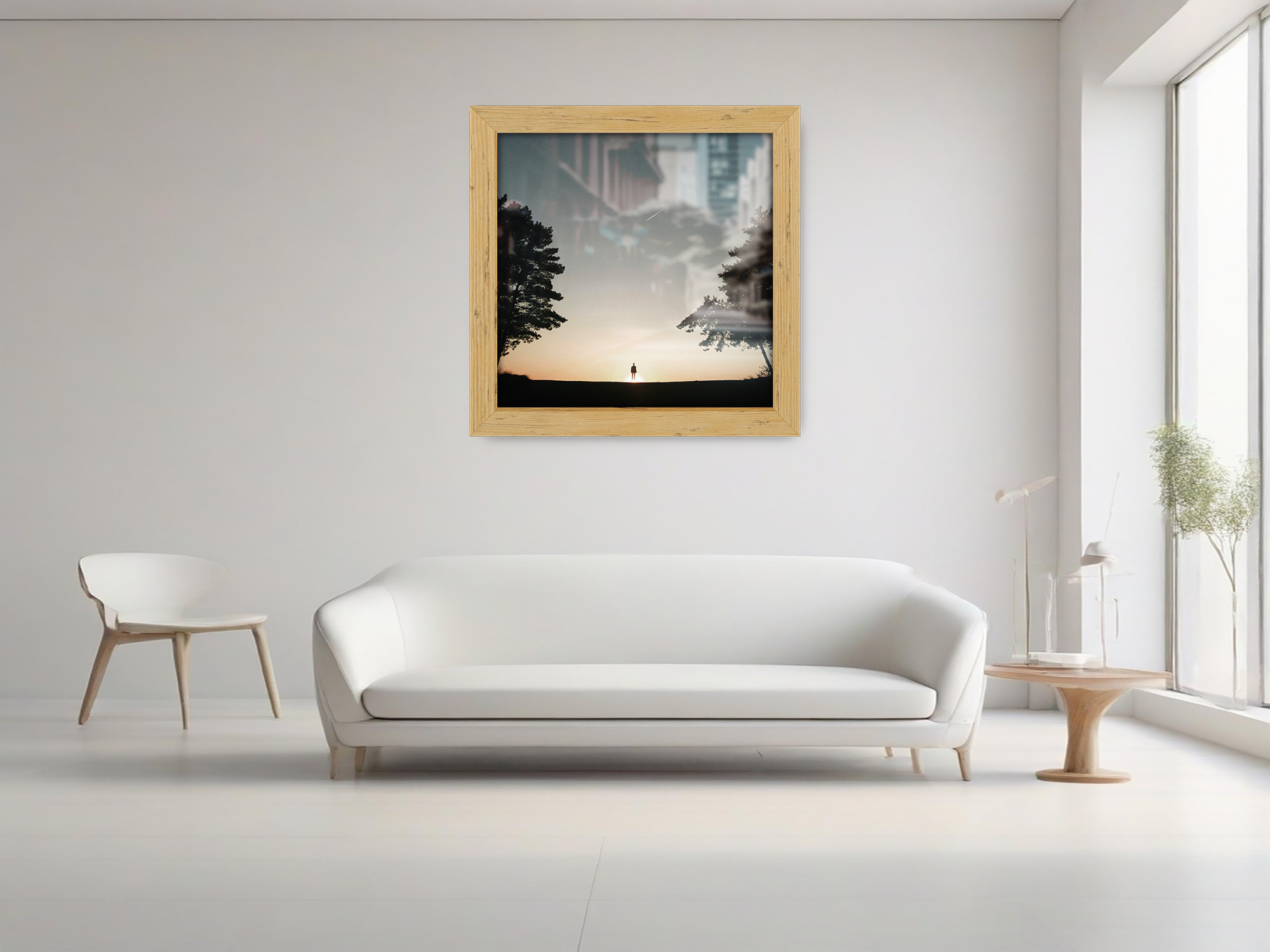 ( 55 x 55 CM ) / 22 x 22 Inch  |  Picture Frames - MDF
 -  [ Pine ]