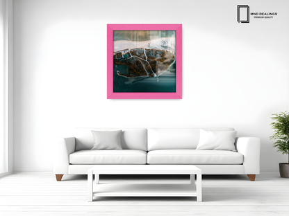 ( 55 x 55 CM ) / 22 x 22 Inch  |  Art Frames - MDF
 -  [ Pink ]