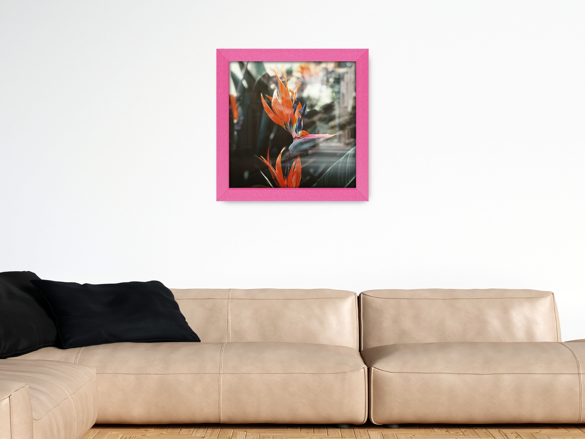 ( 55 x 55 CM ) / 22 x 22 Inch  |  Art Frames - MDF
 -  [ Pink ]