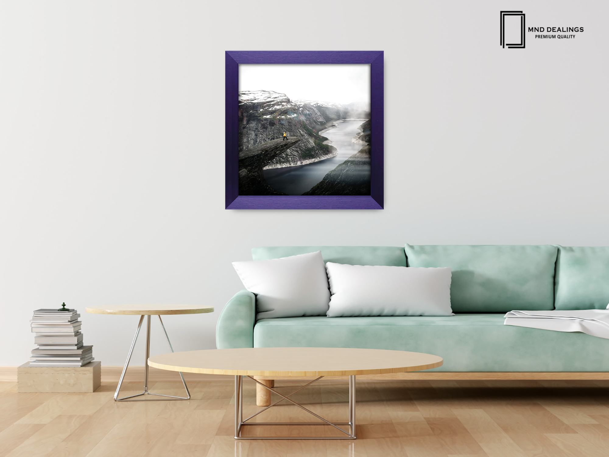 ( 55 x 55 CM ) / 22 x 22 Inch  |  Frames - MDF
 -  [ Purple ]