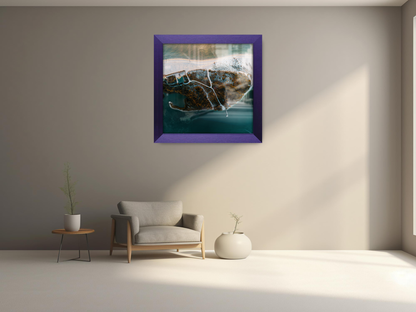 ( 55 x 55 CM ) / 22 x 22 Inch  |  Frames - MDF
 -  [ Purple ]