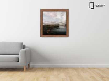 ( 55 x 55 CM ) / 22 x 22 Inch  |  Frames - MDF
 -  [ Walnut ]