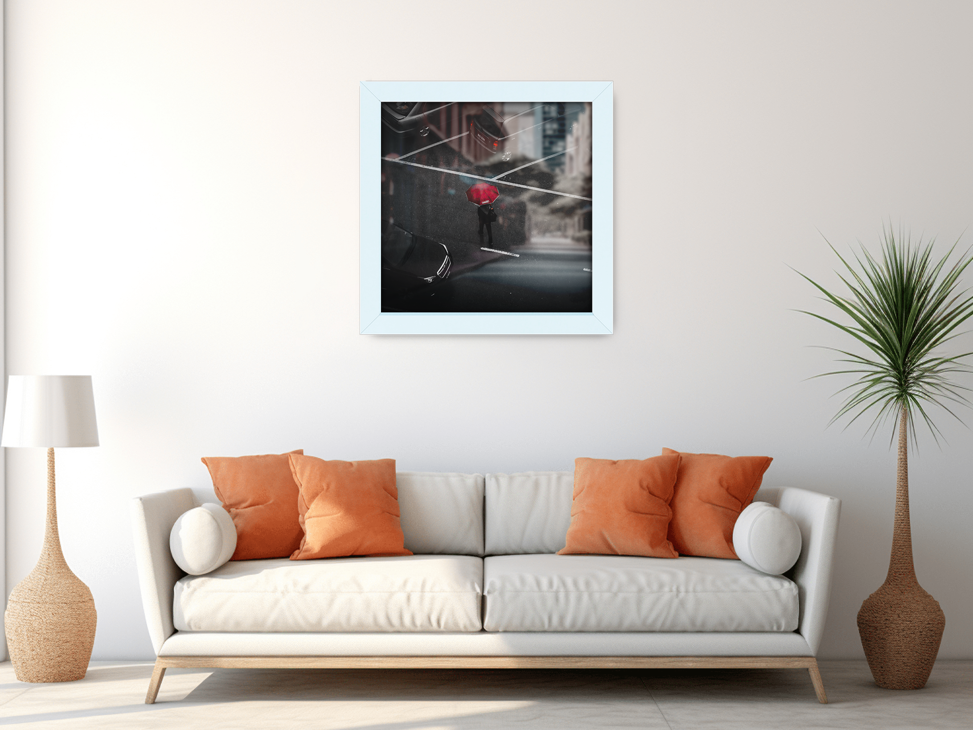 ( 55 x 55 CM ) / 22 x 22 Inch  |  Photo Frames - MDF
 -  [ White ]
