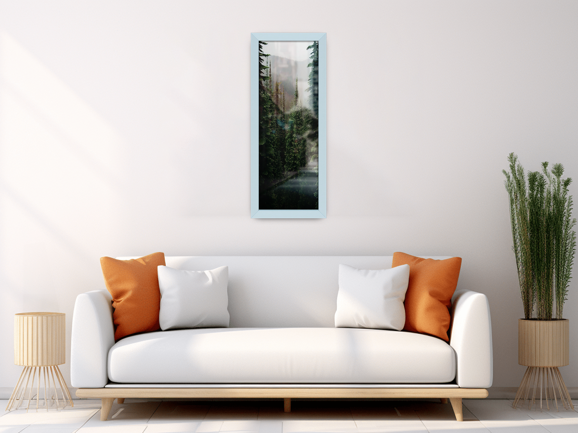 ( 60 x 30 CM ) / 24 x 12 Inch | Picture Frames - MDF
 -  [ Light Grey ]