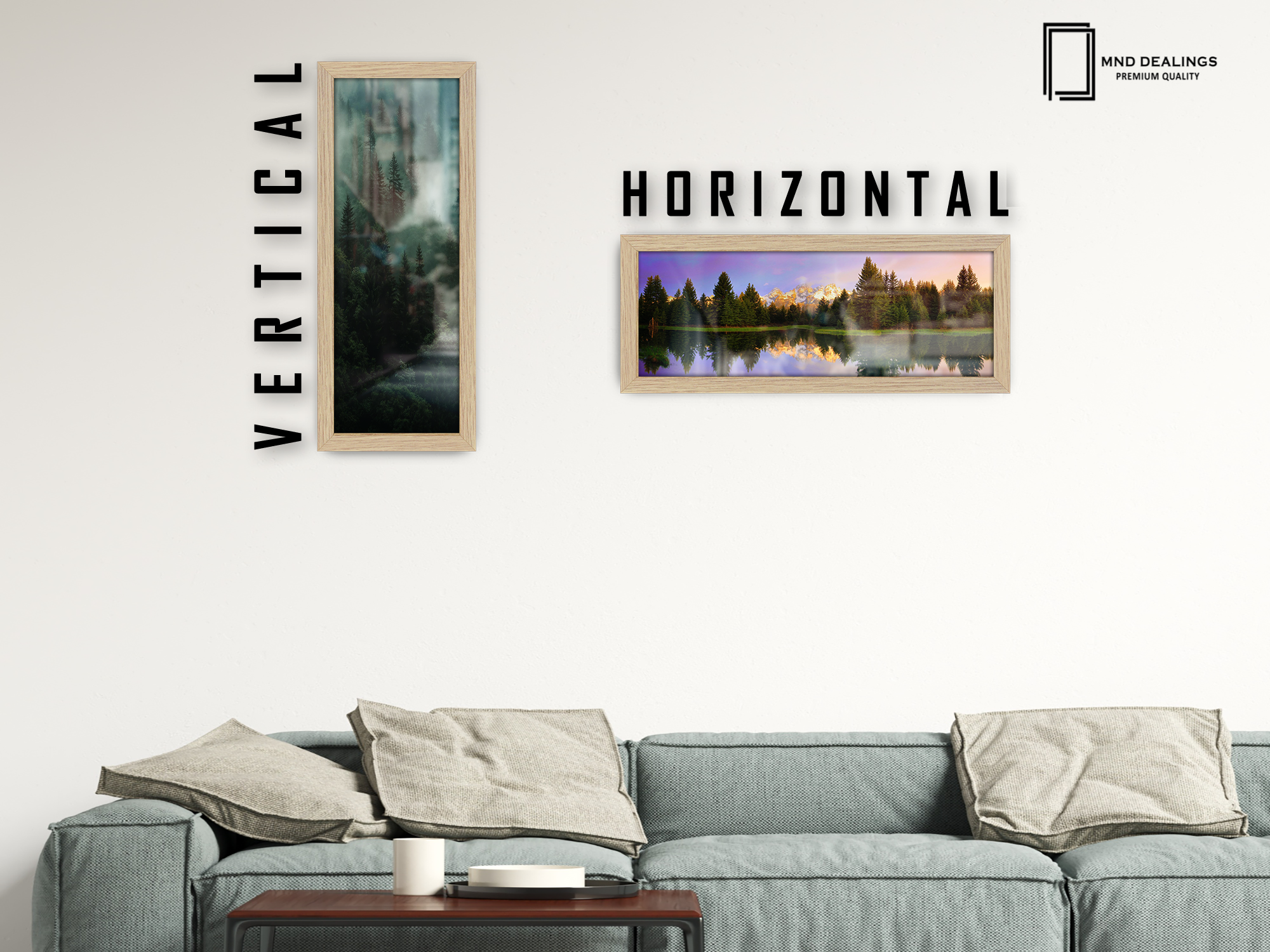( 60 x 30 CM ) / 24 x 12 Inch | Poster Frames - MDF
 -  [ Oak ]