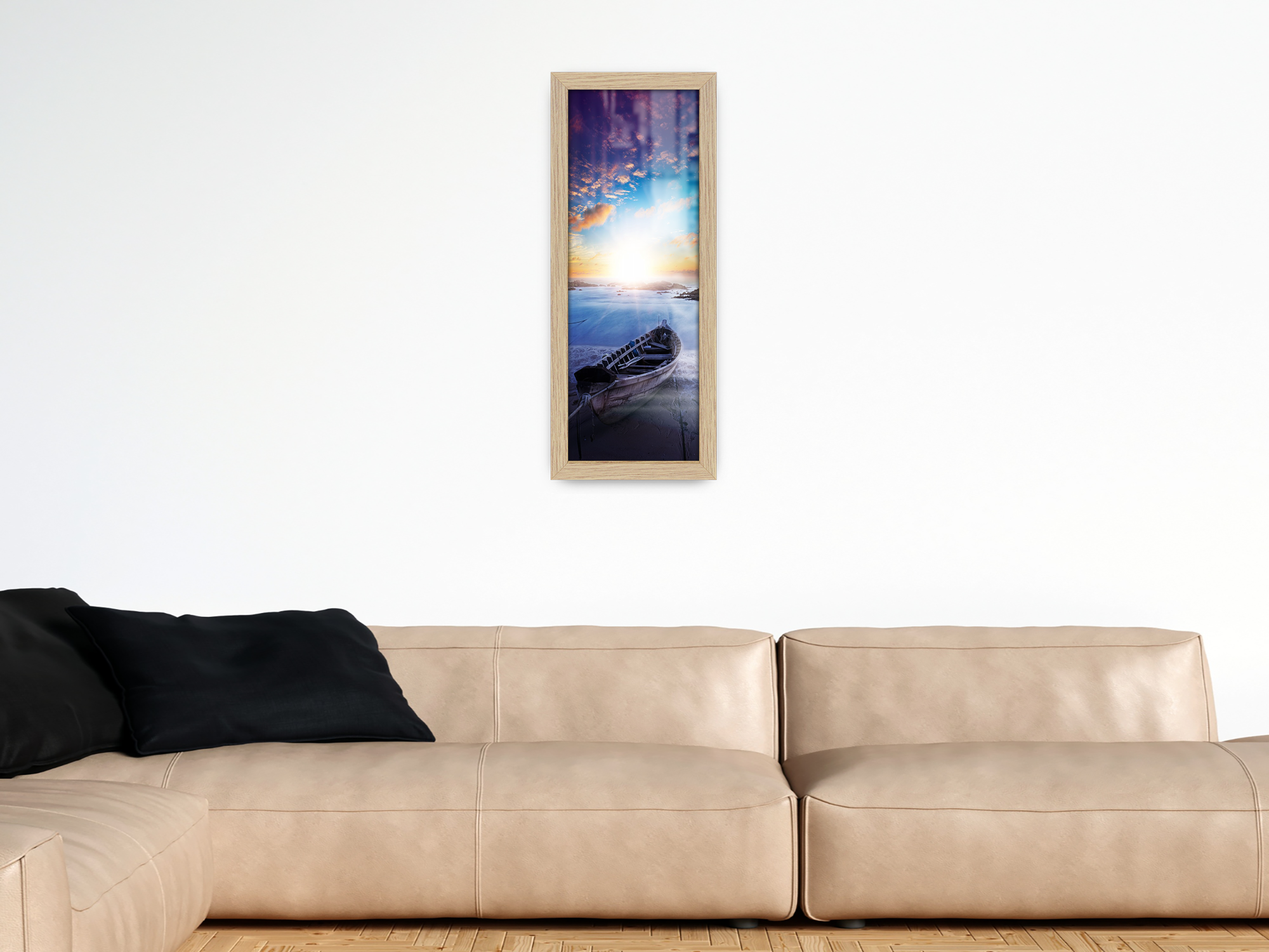 ( 60 x 30 CM ) / 24 x 12 Inch | Poster Frames - MDF
 -  [ Oak ]