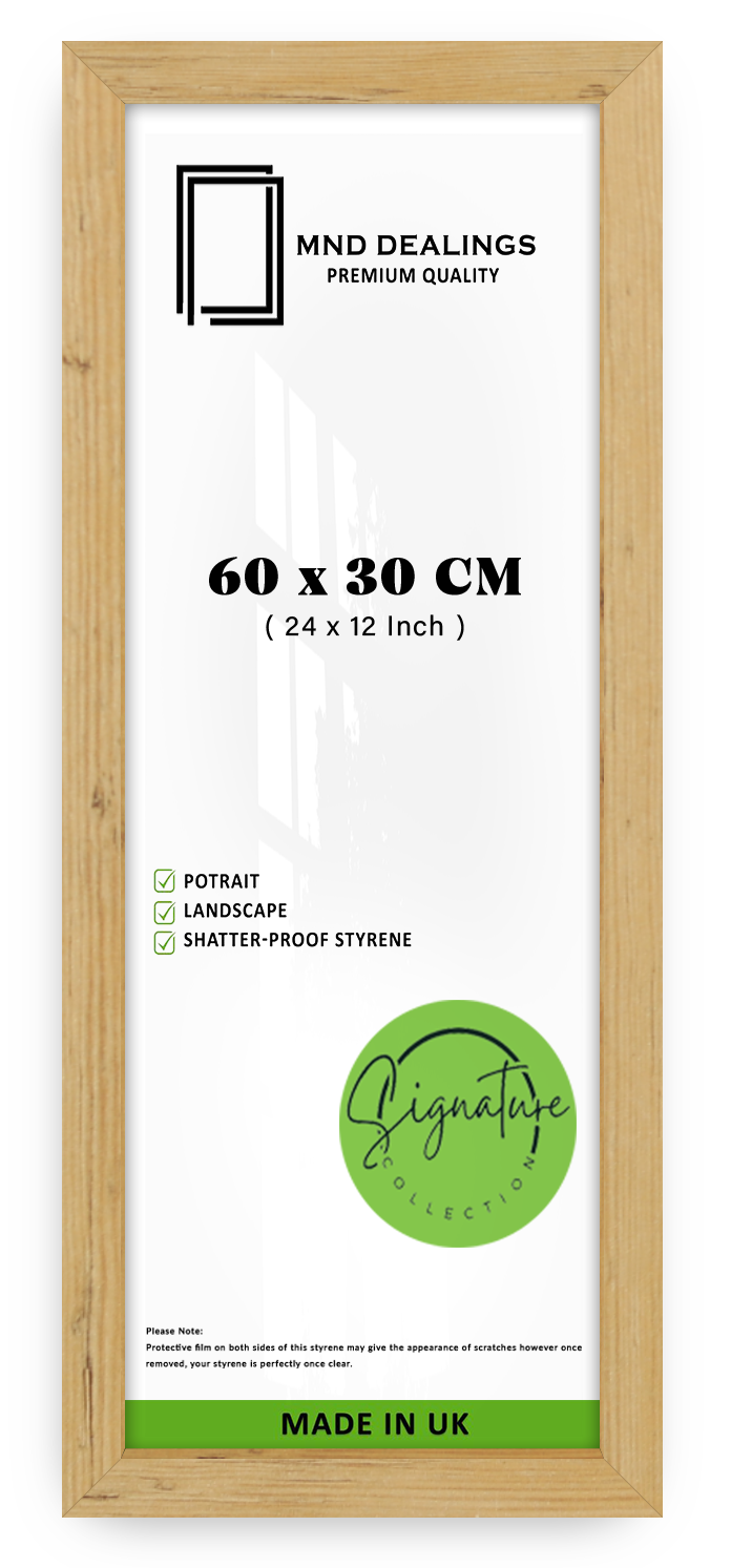 ( 60 x 30 CM ) / 24 x 12 Inch | Picture Frames - MDF
 -  [ Pine ]