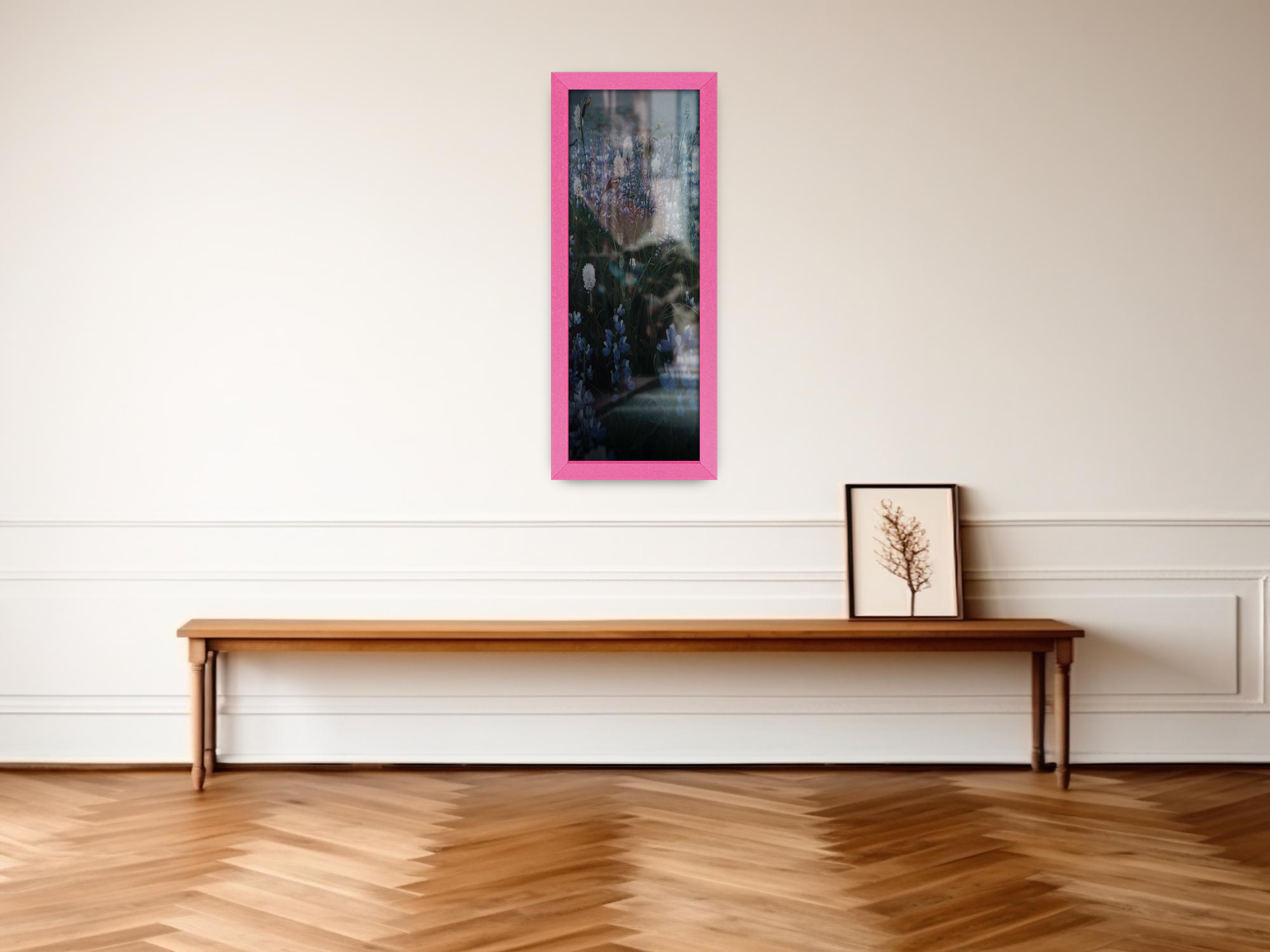 ( 60 x 30 CM ) / 24 x 12 Inch | Art Frames - MDF
 -  [ Pink ]