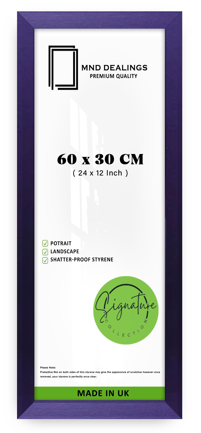 ( 60 x 30 CM ) / 24 x 12 Inch | Frames - MDF
 -  [ Purple ]