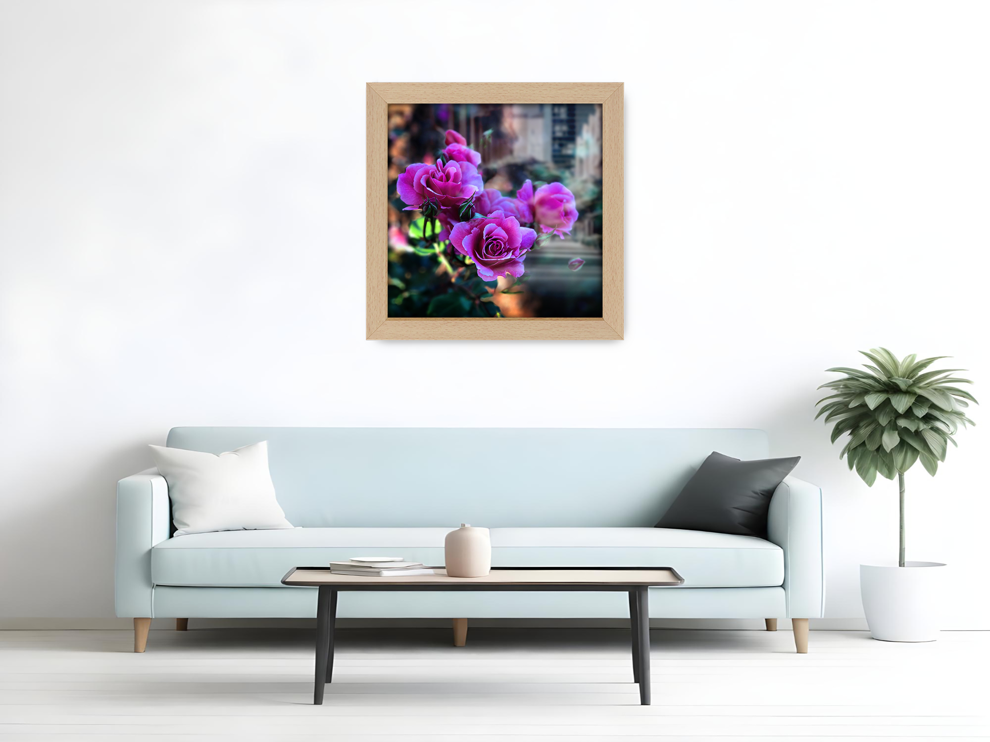 ( 60 x 60 CM ) / 24 x 24 Inch  |  Display Frame - MDF
 -  [ Beech ]