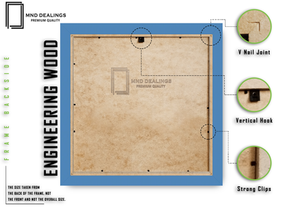 ( 60 x 60 CM ) / 24 x 24 Inch  |  Certificate Frames - MDF
 -  [ Blue ]