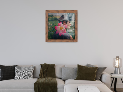 ( 60 x 60 CM ) / 24 x 24 Inch  |  Frames - MDF
 -  [ Dark Oak ]