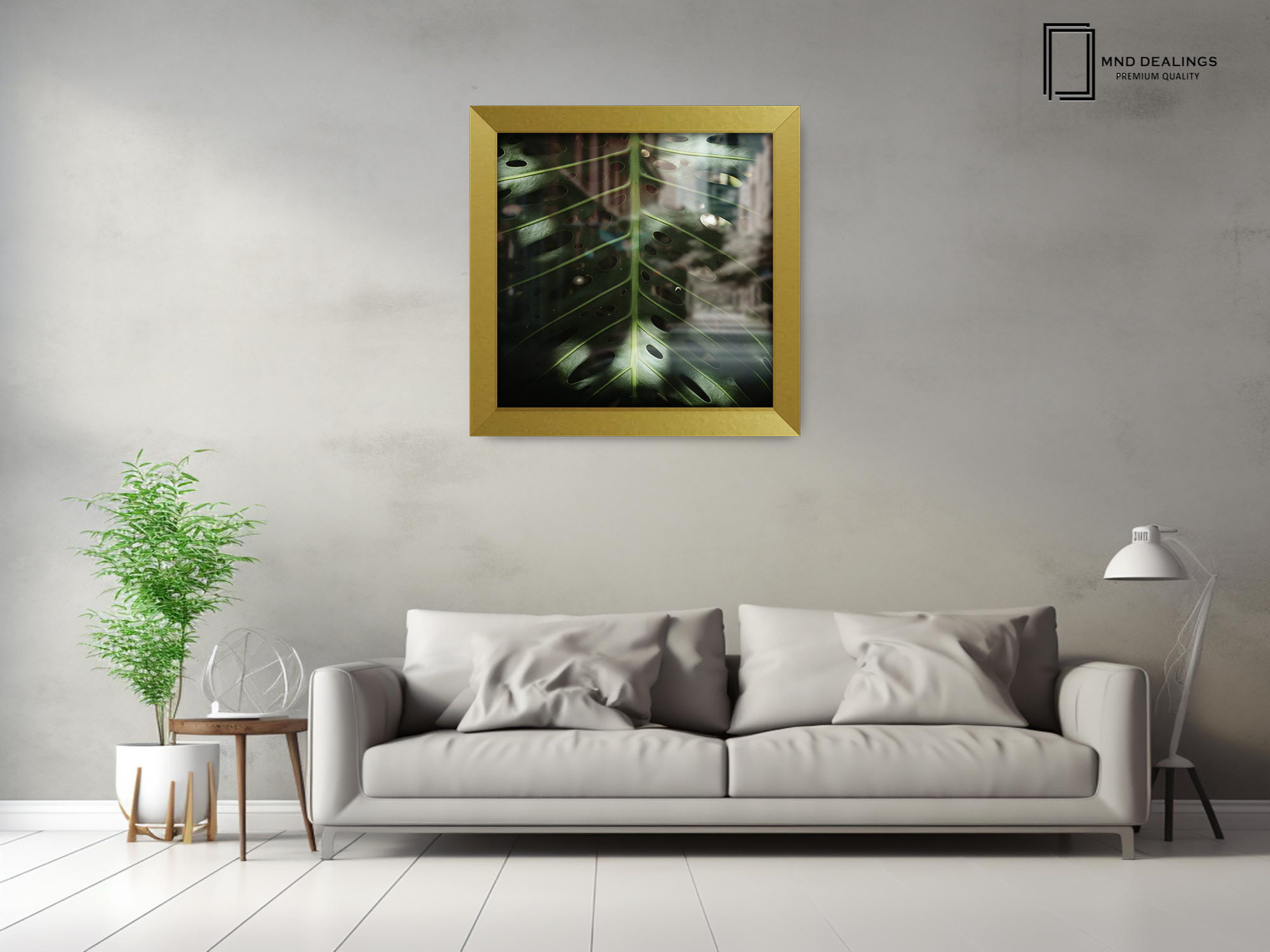 ( 60 x 60 CM ) / 24 x 24 Inch  |  Frames - MDF
 -  [ Gold ]