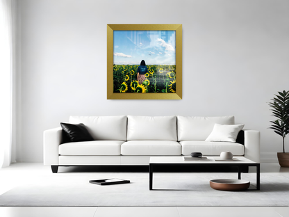 ( 60 x 60 CM ) / 24 x 24 Inch  |  Frames - MDF
 -  [ Gold ]