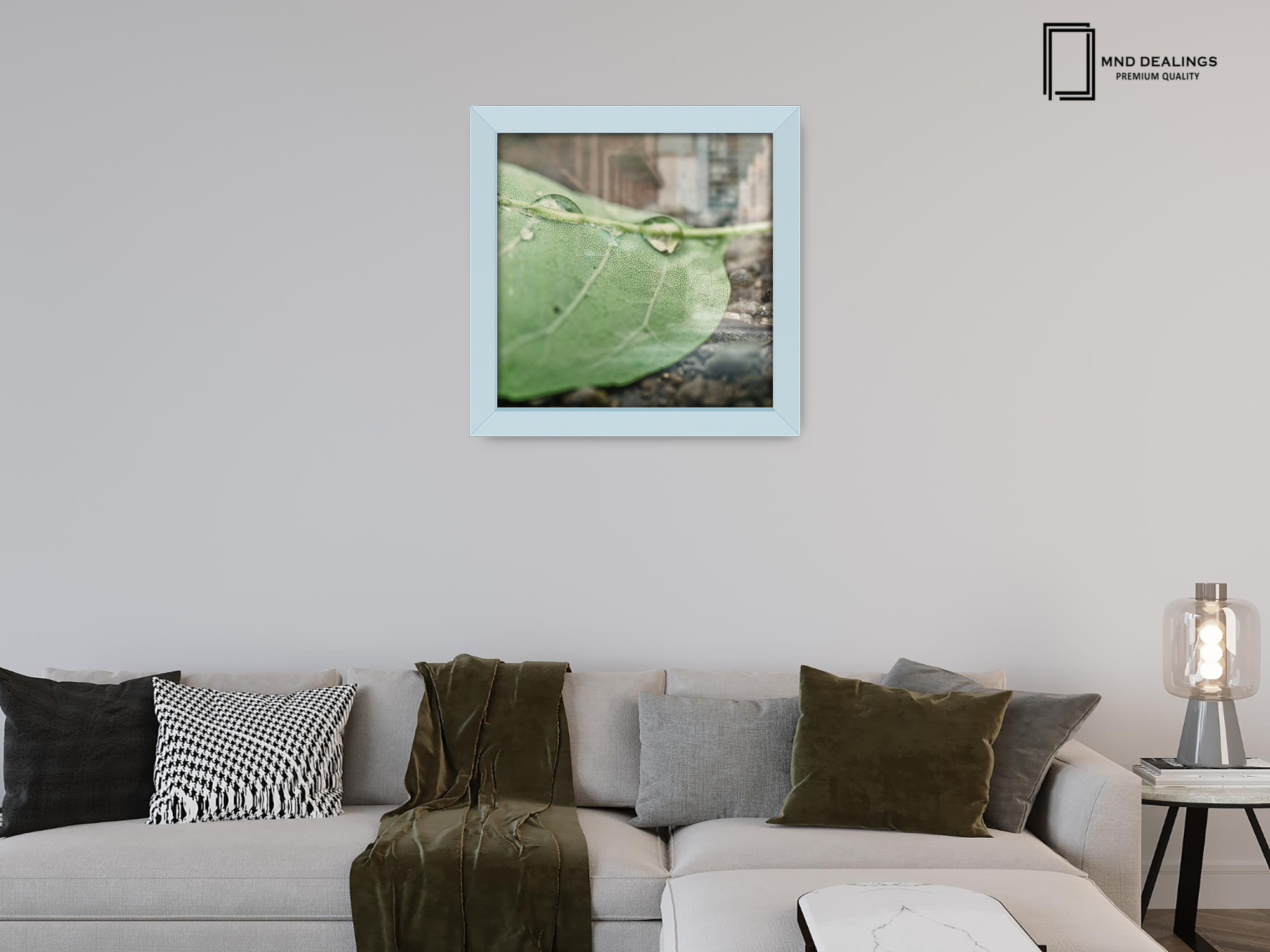 ( 60 x 60 CM ) / 24 x 24 Inch  |  Display Frame - MDF
 -  [ Light Grey ]