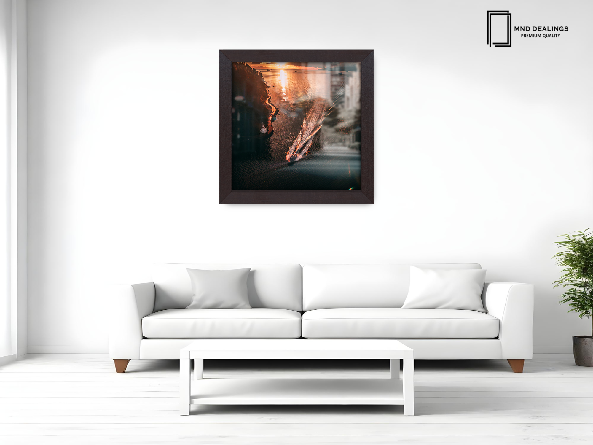 ( 60 x 60 CM ) / 24 x 24 Inch  |  Frames - MDF
 -  [ Mahogany ]