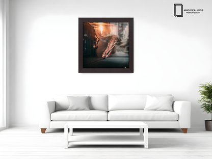 ( 60 x 60 CM ) / 24 x 24 Inch  |  Frames - MDF
 -  [ Mahogany ]