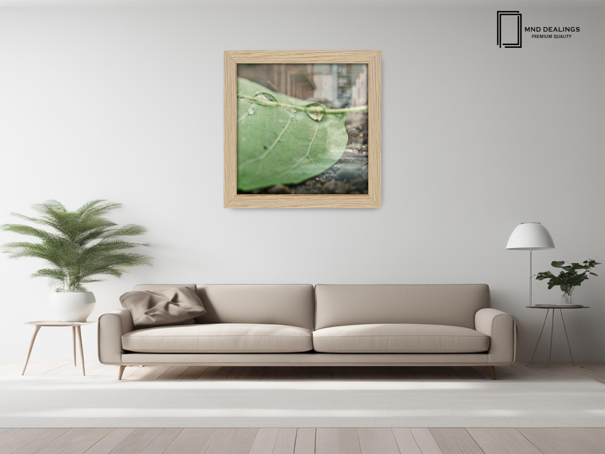 ( 60 x 60 CM ) / 24 x 24 Inch  |  Frames - MDF
 -  [ Oak ]
