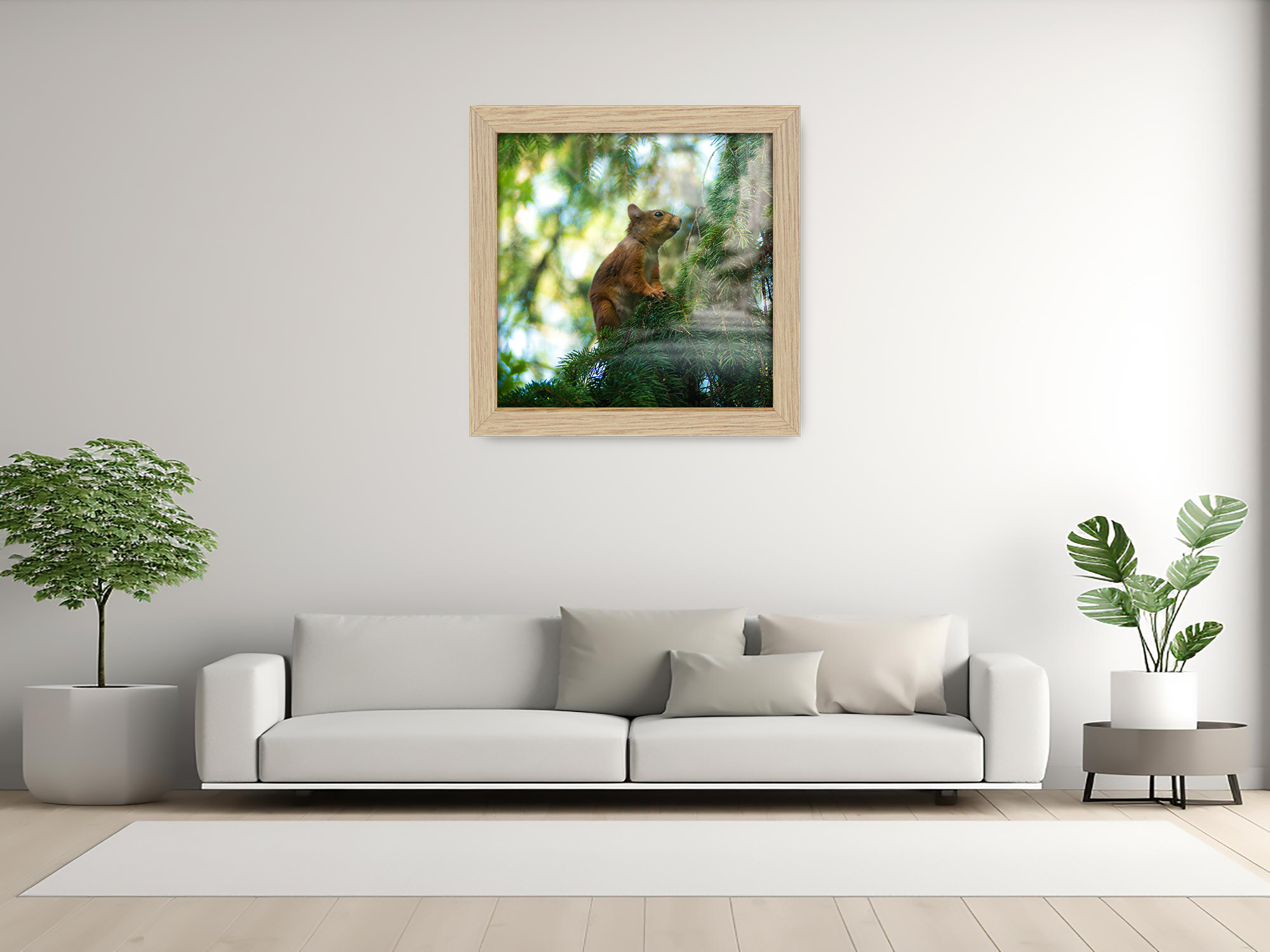 ( 60 x 60 CM ) / 24 x 24 Inch  |  Frames - MDF
 -  [ Oak ]