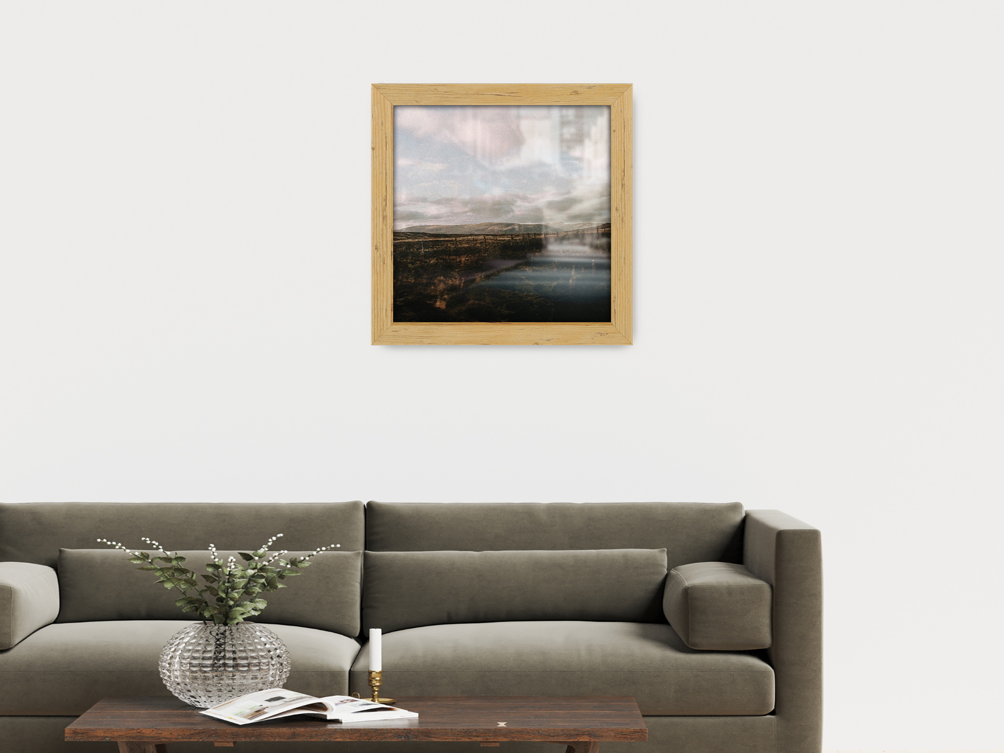 ( 60 x 60 CM ) / 24 x 24 Inch  |  Art Frames - MDF
 -  [ Pine ]