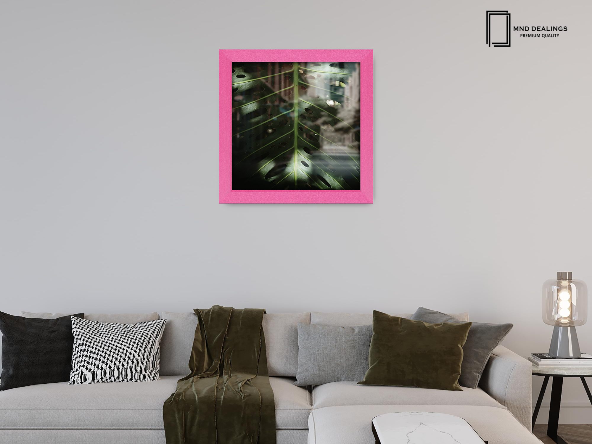 ( 60 x 60 CM ) / 24 x 24 Inch  |  Poster Frames - MDF
 -  [ Pink ]