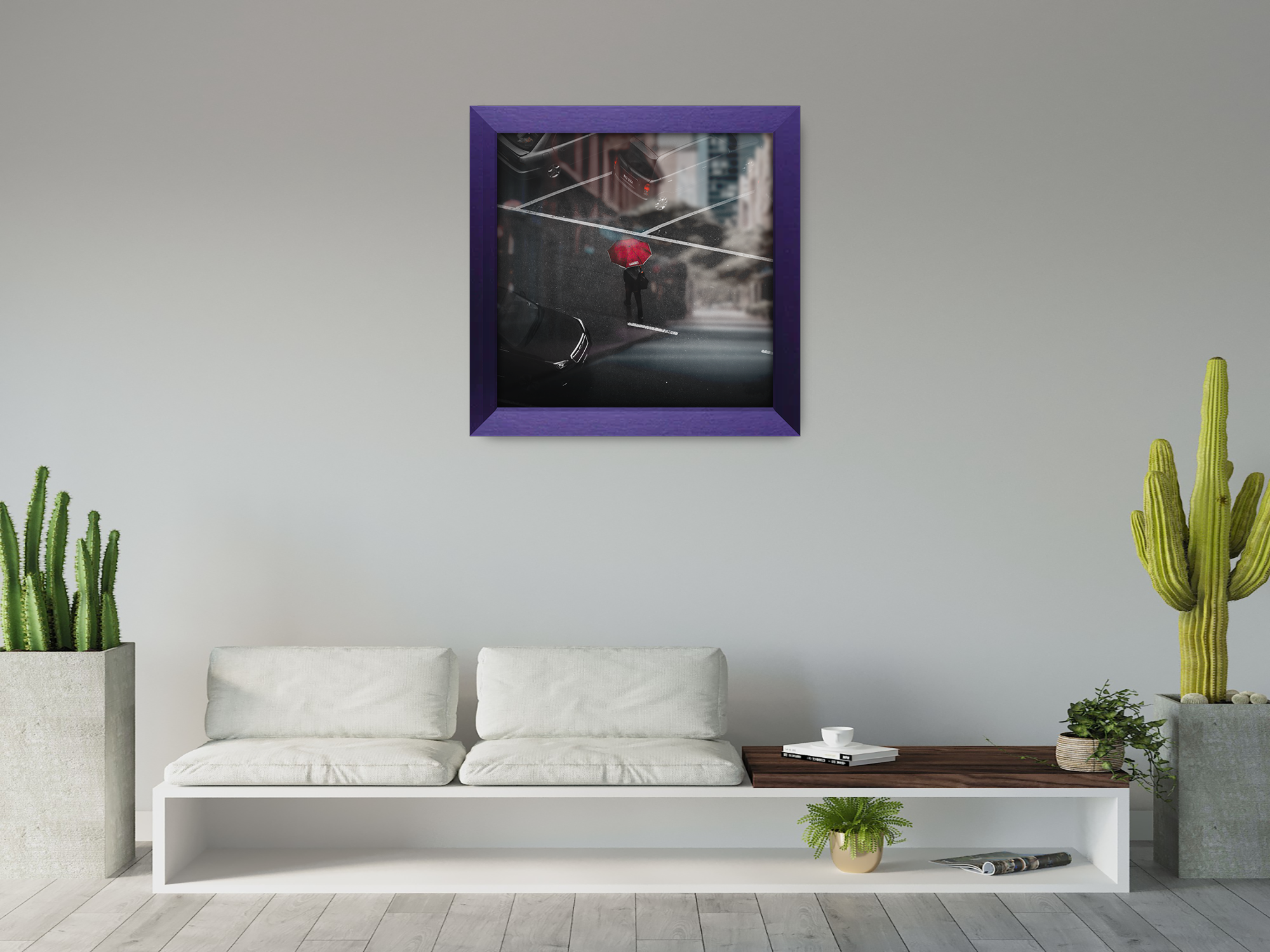 ( 60 x 60 CM ) / 24 x 24 Inch  |  Frames - MDF
 -  [ Purple ]