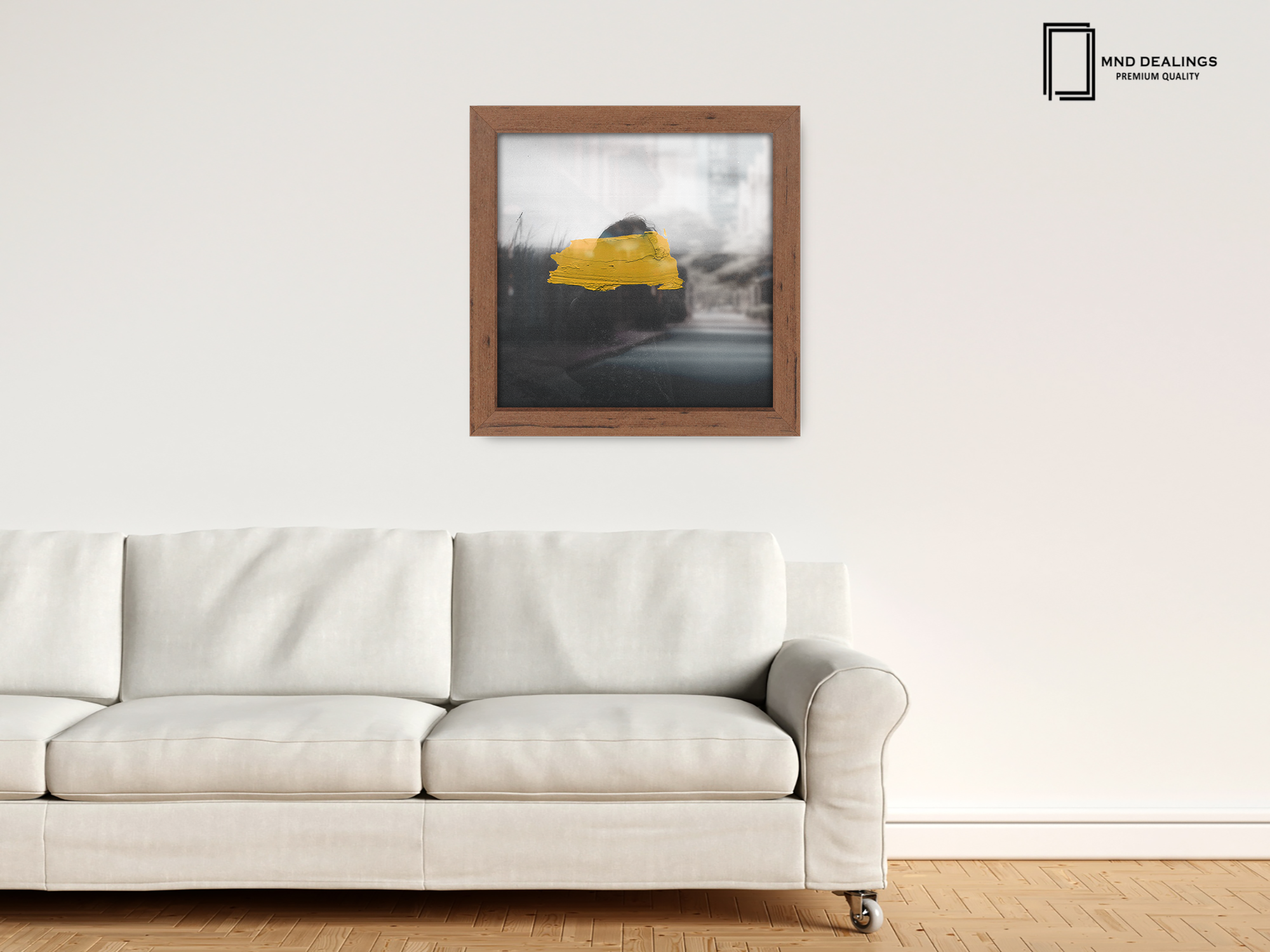 ( 60 x 60 CM ) / 24 x 24 Inch  |  Poster Frames - MDF
 -  [ Walnut ]