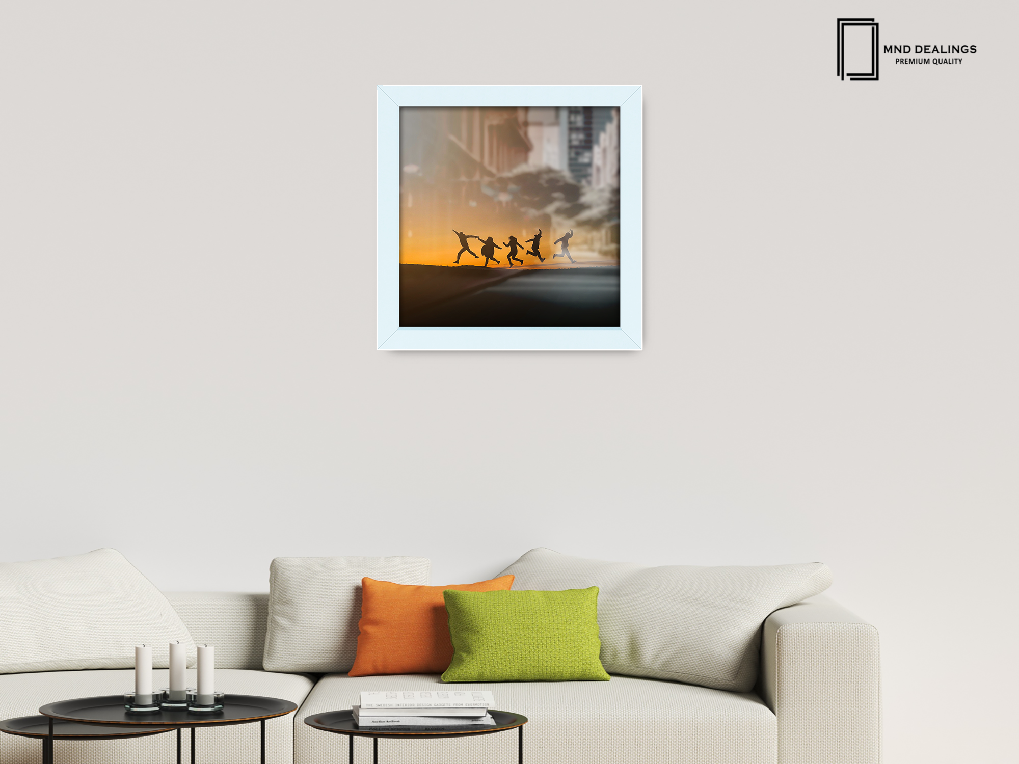 ( 60 x 60 CM ) / 24 x 24 Inch  |  Picture Frames - MDF
 -  [ White ]