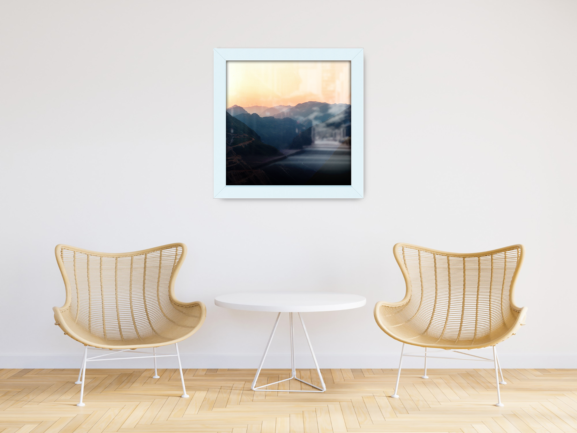 ( 60 x 60 CM ) / 24 x 24 Inch  |  Picture Frames - MDF
 -  [ White ]