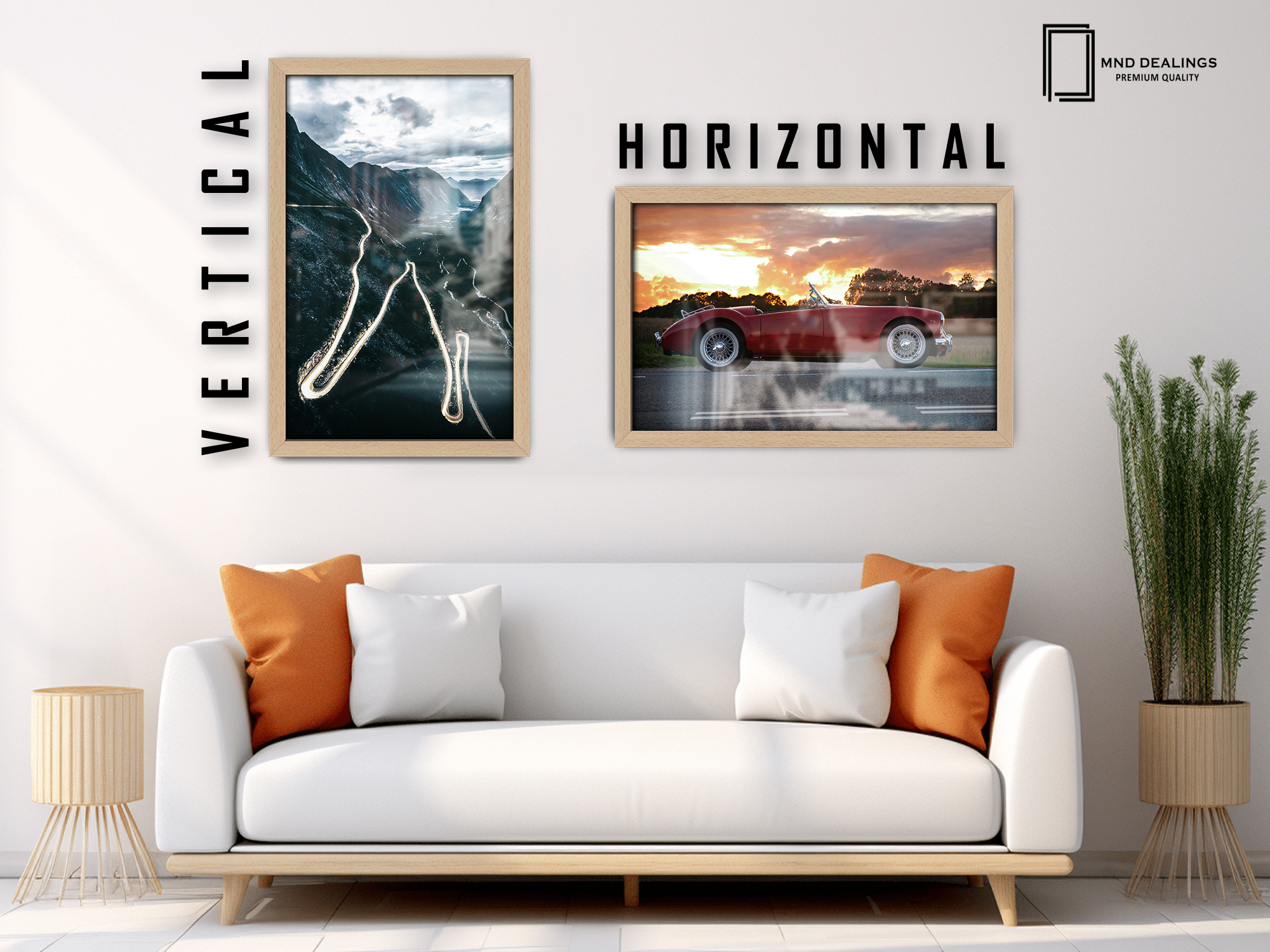 ( 60 x 70 CM ) / 28 x 24 Inch Poster Frames - MDF