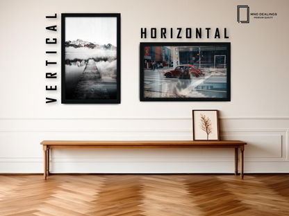 ( 60 x 70 CM ) / 28 x 24 Inch  |  Photo Frames - MDF
 -  [ Black ]