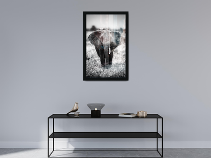 ( 60 x 70 CM ) / 28 x 24 Inch  |  Photo Frames - MDF
 -  [ Black ]