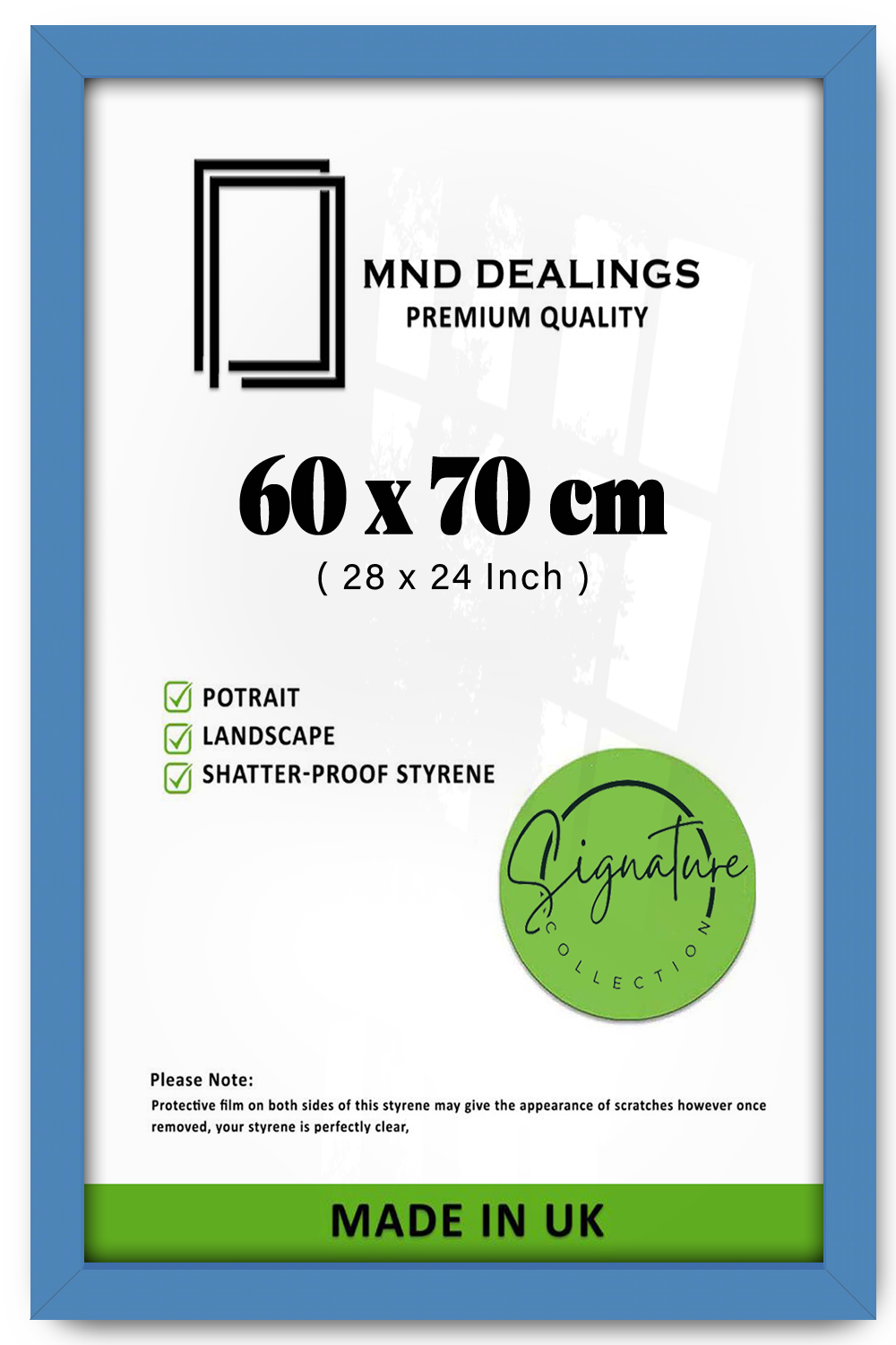 ( 60 x 70 CM ) / 28 x 24 Inch Poster Frames - MDF#color_blue