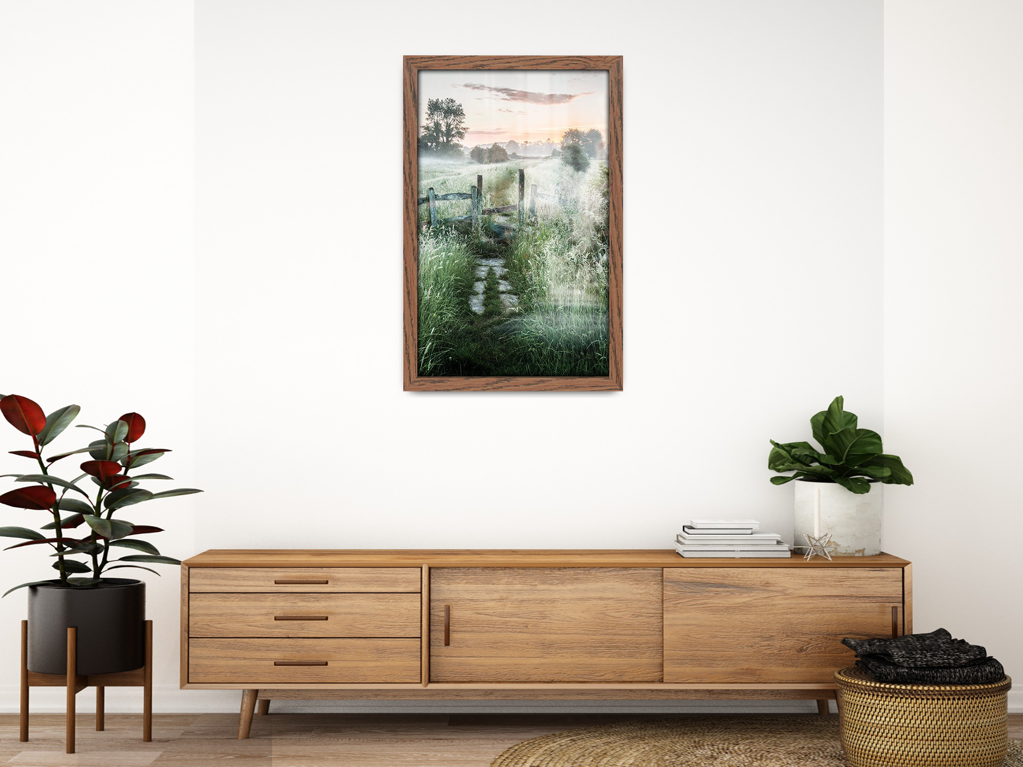 ( 60 x 70 CM ) / 28 x 24 Inch  |  Frames - MDF
 -  [ Dark Oak ]